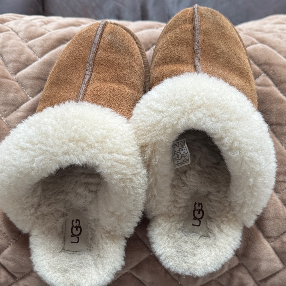 UGG Brown and Cream Scuffette II